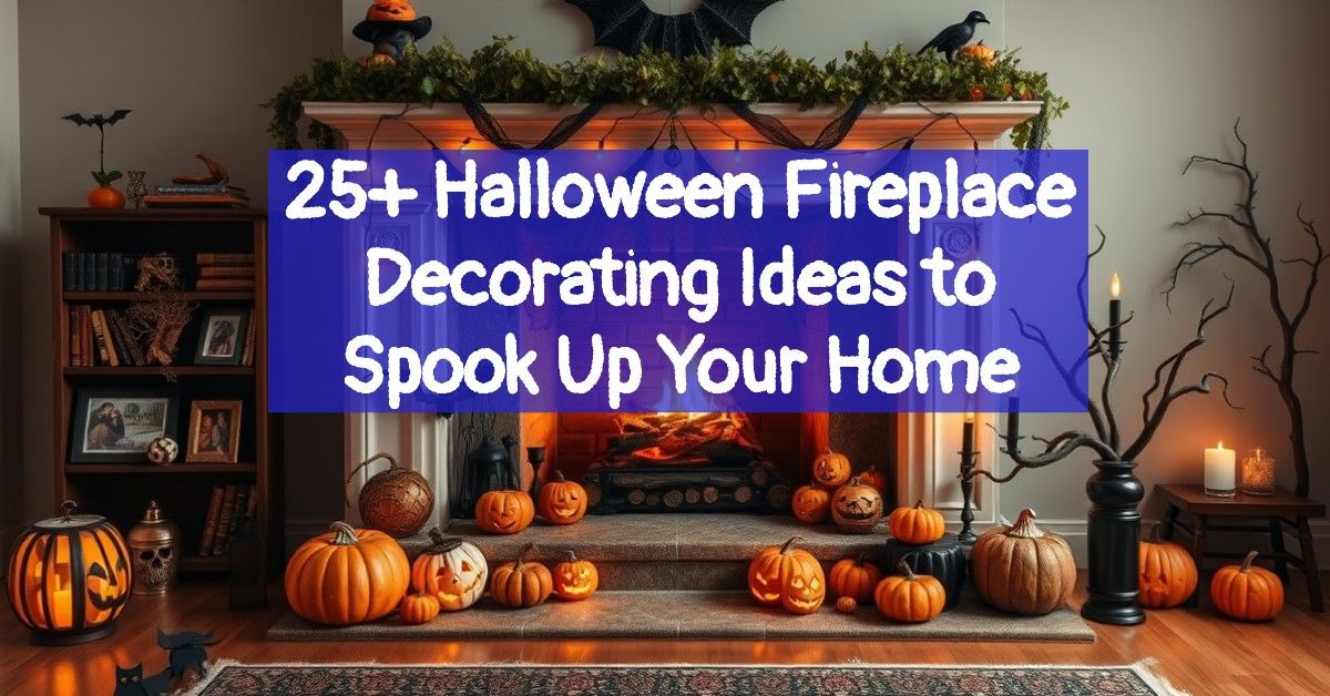 25+ Halloween Fireplace Decorating Ideas to Spook Up Your Home