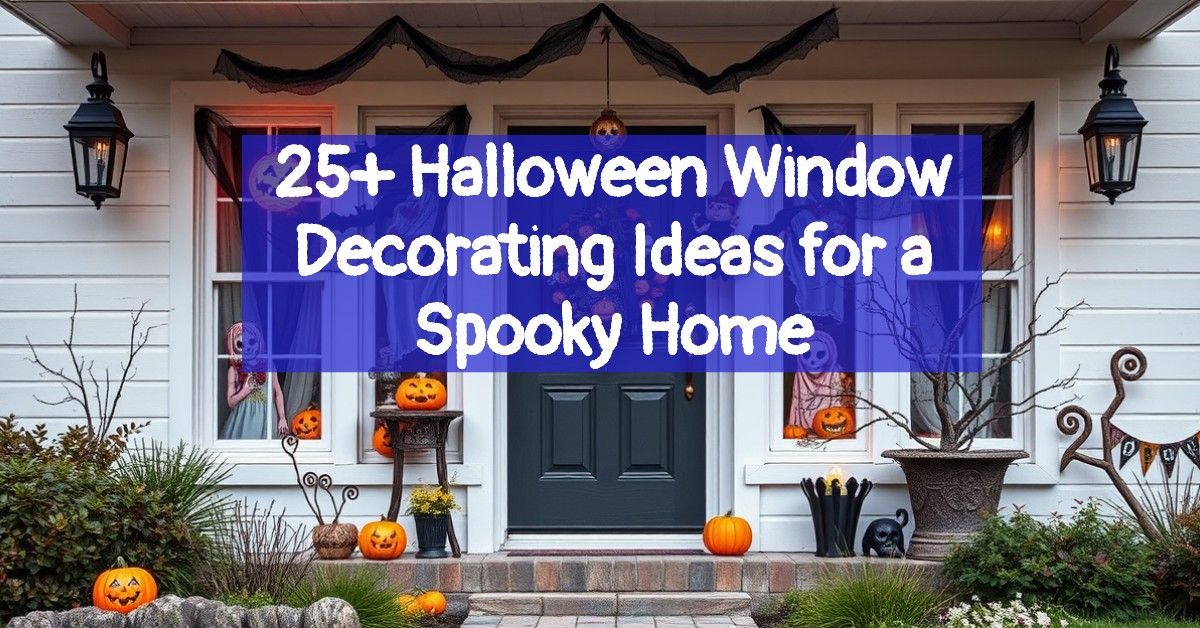 25+ Halloween Window Decorating Ideas for a Spooky Home