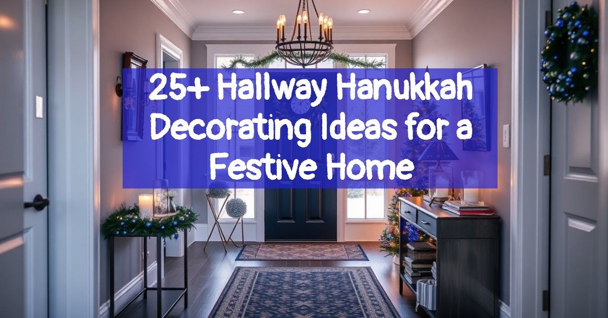 25+ Hallway Hanukkah Decorating Ideas for a Festive Home