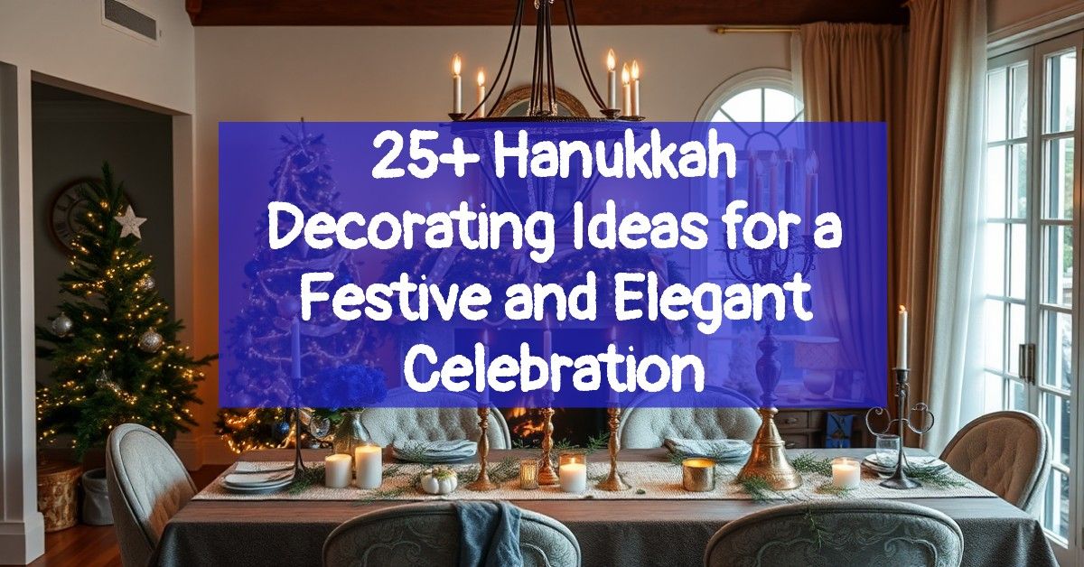 25+ Hanukkah Decorating Ideas for a Festive and Elegant Celebration