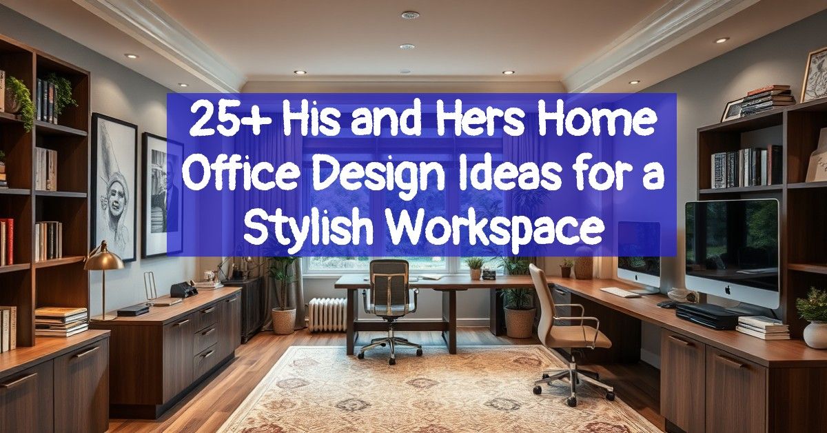 25+ His and Hers Home Office Design Ideas for a Stylish Workspace