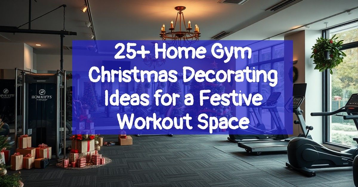 25+ Home Gym Christmas Decorating Ideas for a Festive Workout Space