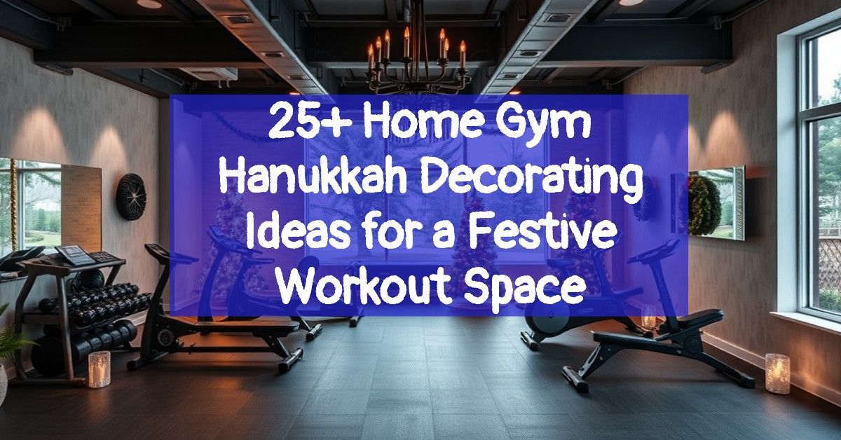 25+ Home Gym Hanukkah Decorating Ideas for a Festive Workout Space