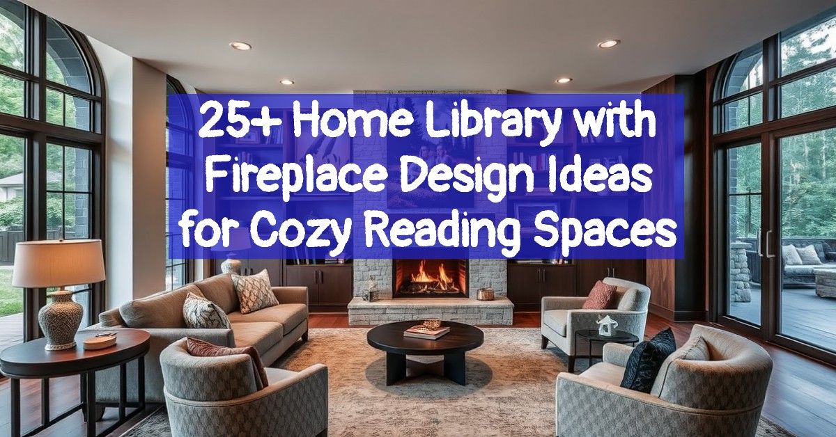 25+ Home Library with Fireplace Design Ideas for Cozy Reading Spaces