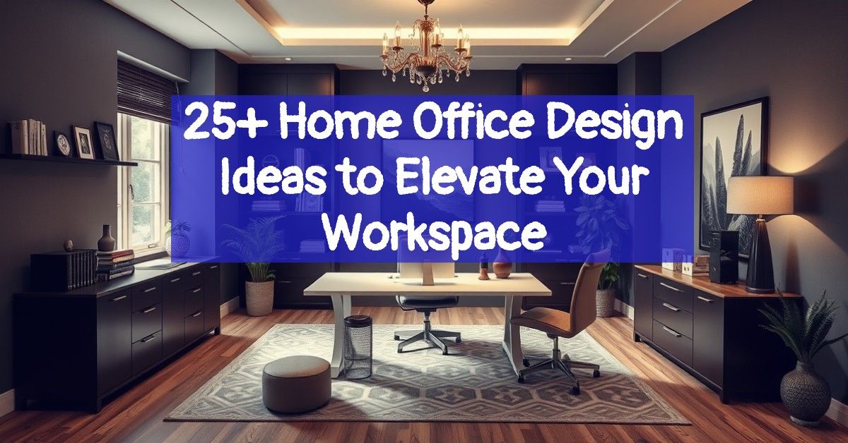 25+ Home Office Design Ideas to Elevate Your Workspace