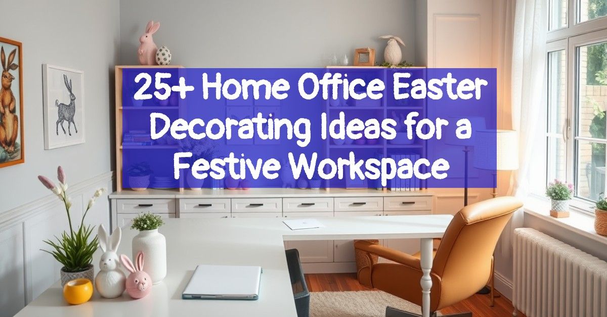 25+ Home Office Easter Decorating Ideas for a Festive Workspace