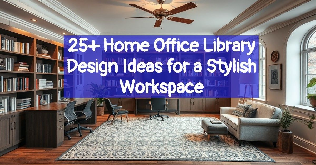 25+ Home Office Library Design Ideas for a Stylish Workspace