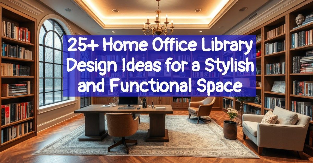 25+ Home Office Library Design Ideas for a Stylish and Functional Space