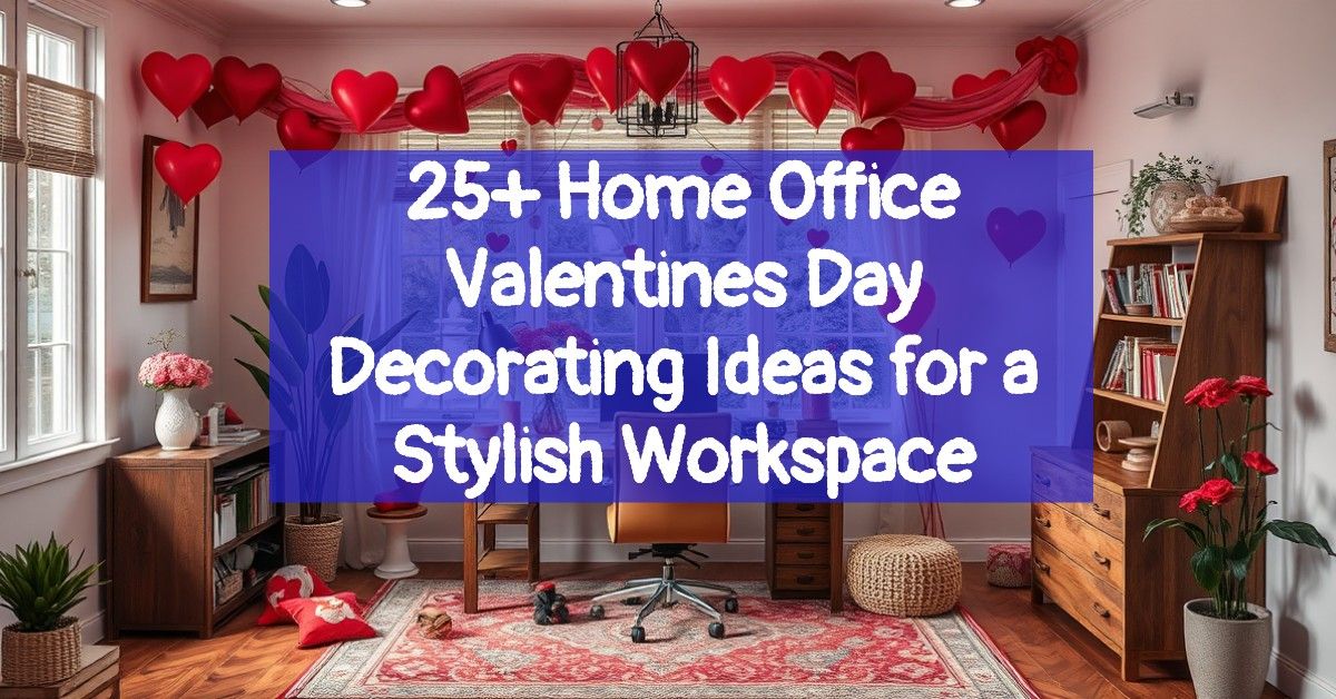 25+ Home Office Valentines Day Decorating Ideas for a Stylish Workspace