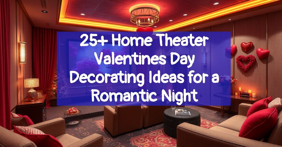 25+ Home Theater Valentines Day Decorating Ideas for a Romantic Night