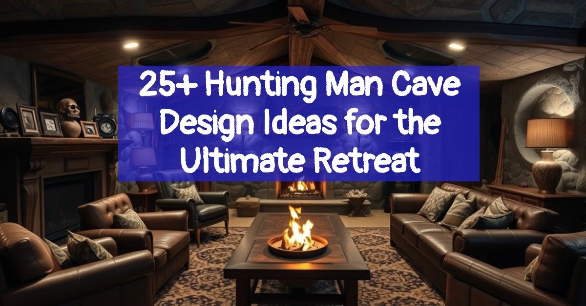 25+ Hunting Man Cave Design Ideas for the Ultimate Retreat