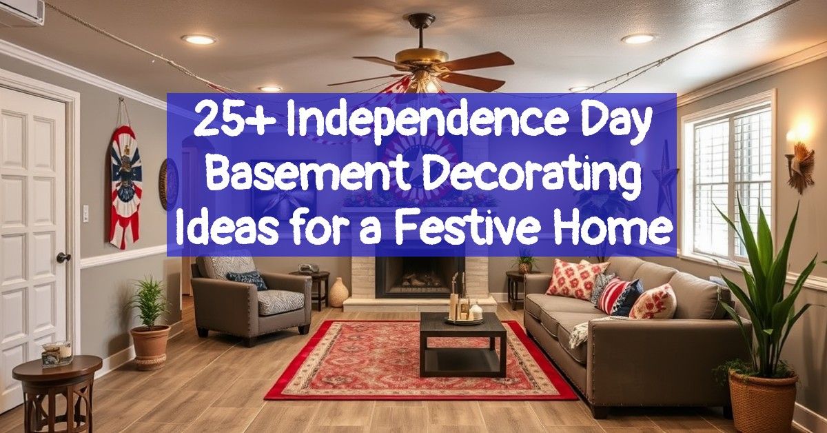 25+ Independence Day Basement Decorating Ideas for a Festive Home