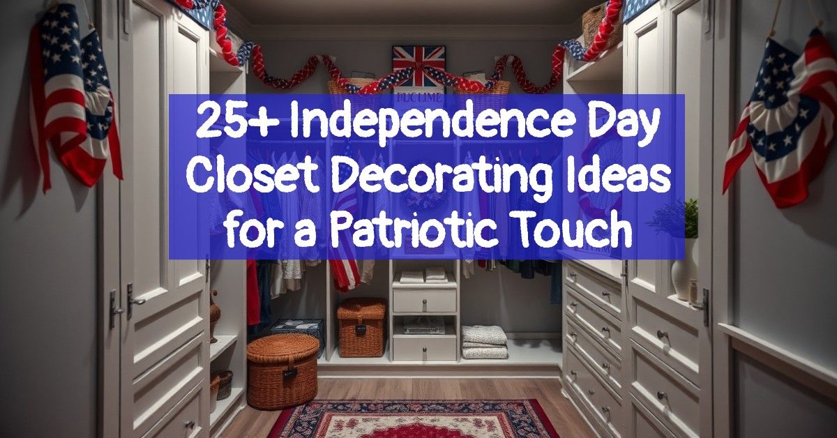 25+ Independence Day Closet Decorating Ideas for a Patriotic Touch