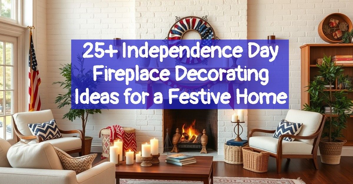 25+ Independence Day Fireplace Decorating Ideas for a Festive Home