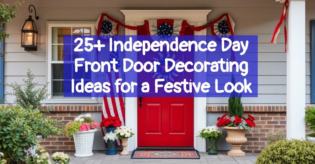 25+ Independence Day Front Door Decorating Ideas for a Festive Look