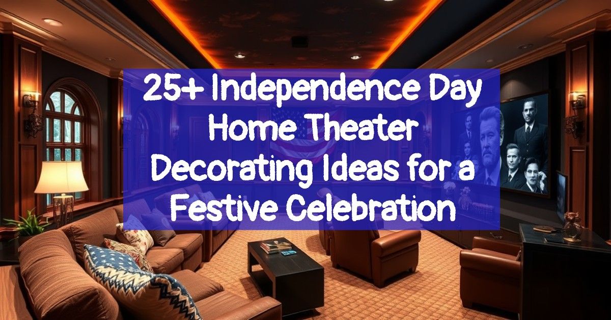 25+ Independence Day Home Theater Decorating Ideas for a Festive Celebration