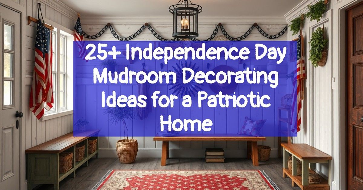 25+ Independence Day Mudroom Decorating Ideas for a Patriotic Home