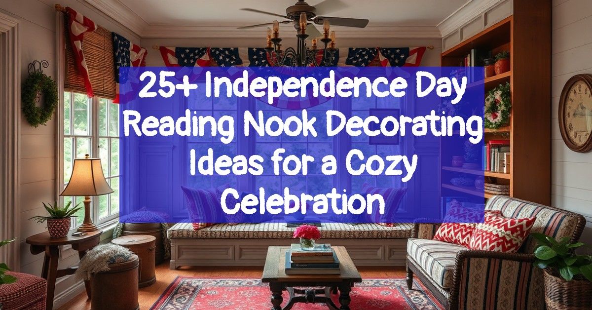 25+ Independence Day Reading Nook Decorating Ideas for a Cozy Celebration