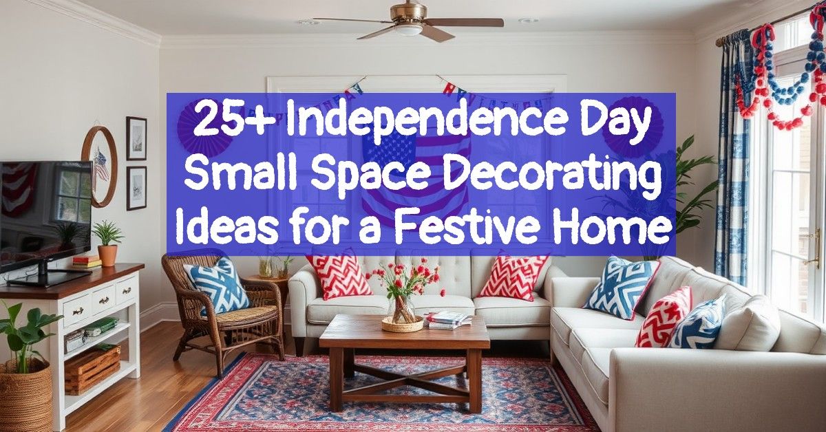 25+ Independence Day Small Space Decorating Ideas for a Festive Home