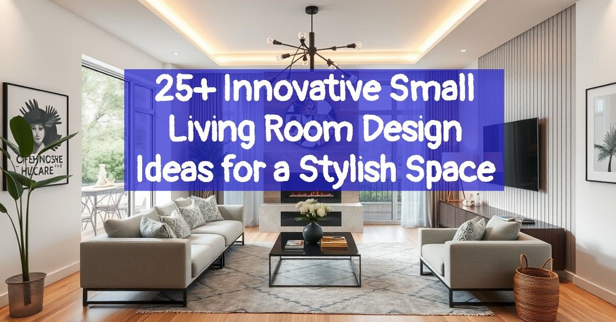 25+ Innovative Small Living Room Design Ideas for a Stylish Space