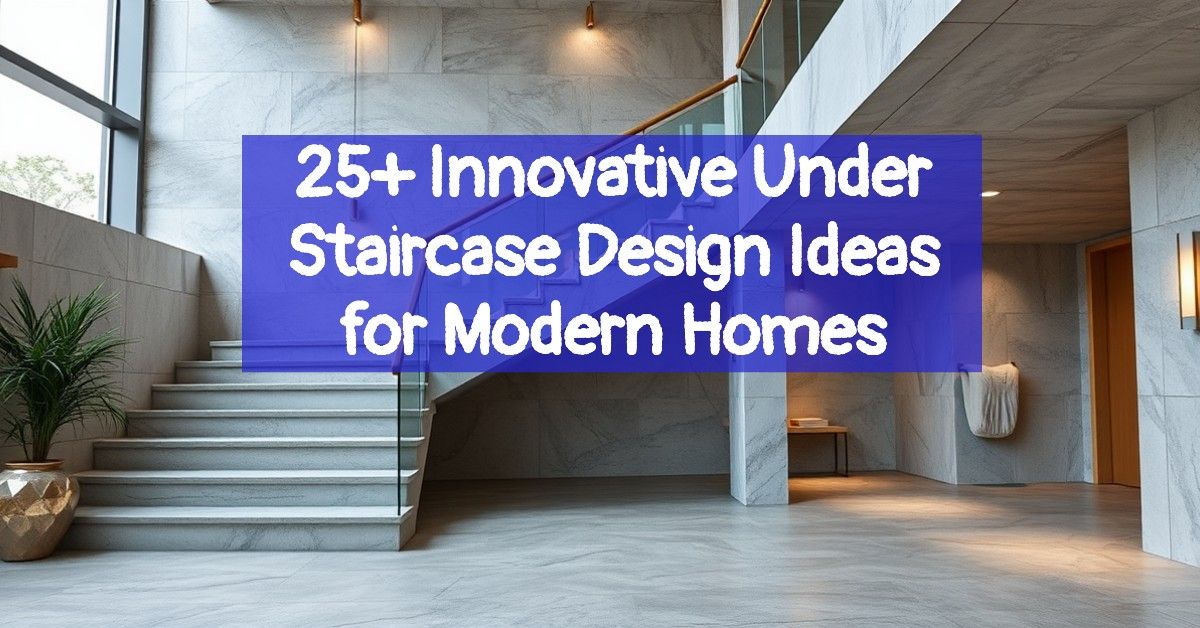 25+ Innovative Under Staircase Design Ideas for Modern Homes