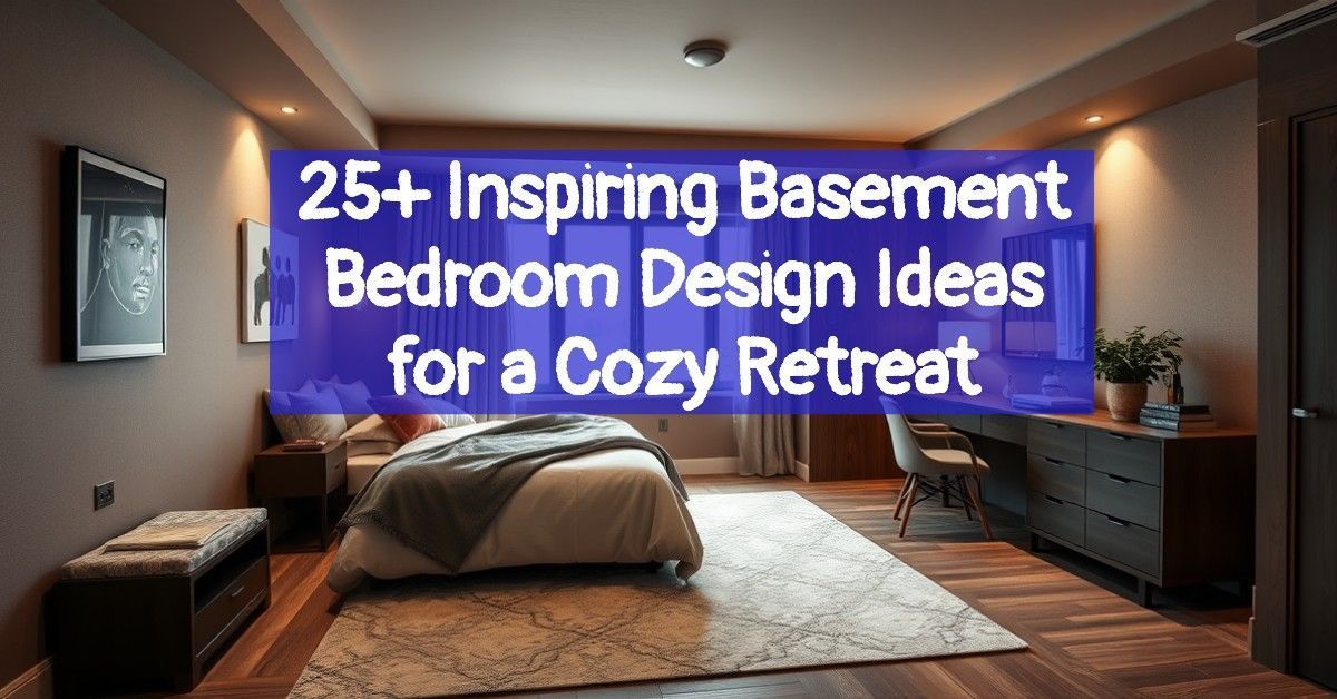 25+ Inspiring Basement Bedroom Design Ideas for a Cozy Retreat