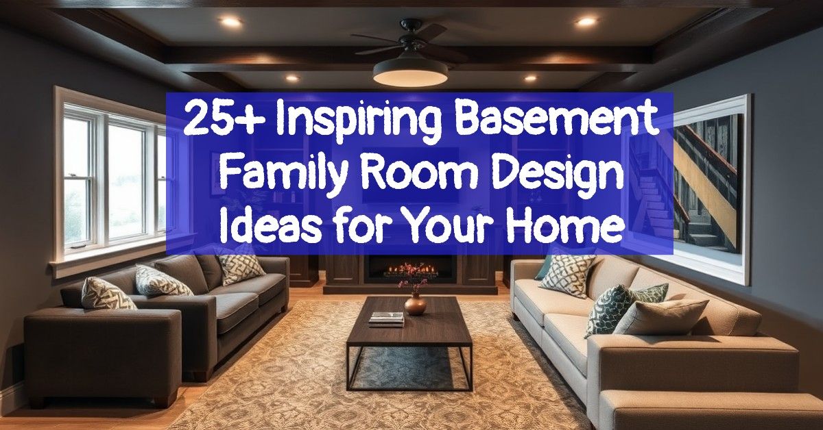 25+ Inspiring Basement Family Room Design Ideas for Your Home