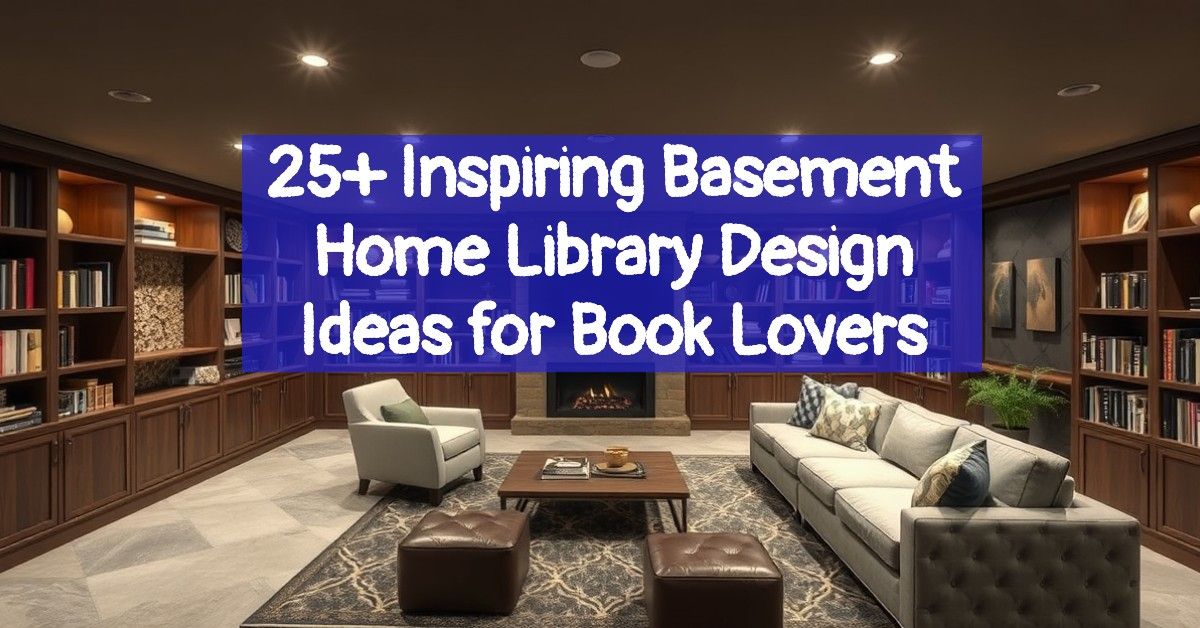 25+ Inspiring Basement Home Library Design Ideas for Book Lovers