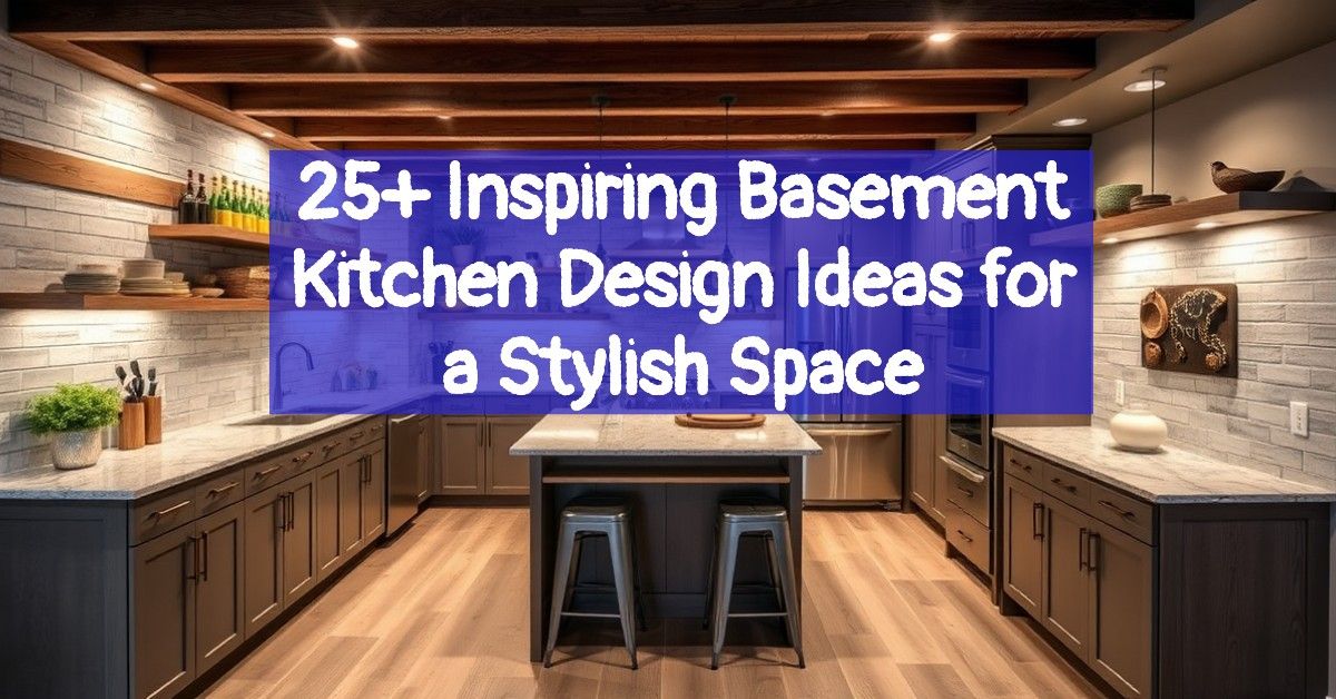 25+ Inspiring Basement Kitchen Design Ideas for a Stylish Space