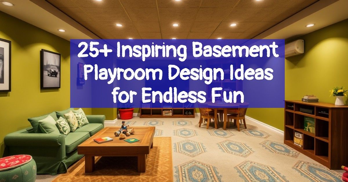 25+ Inspiring Basement Playroom Design Ideas for Endless Fun