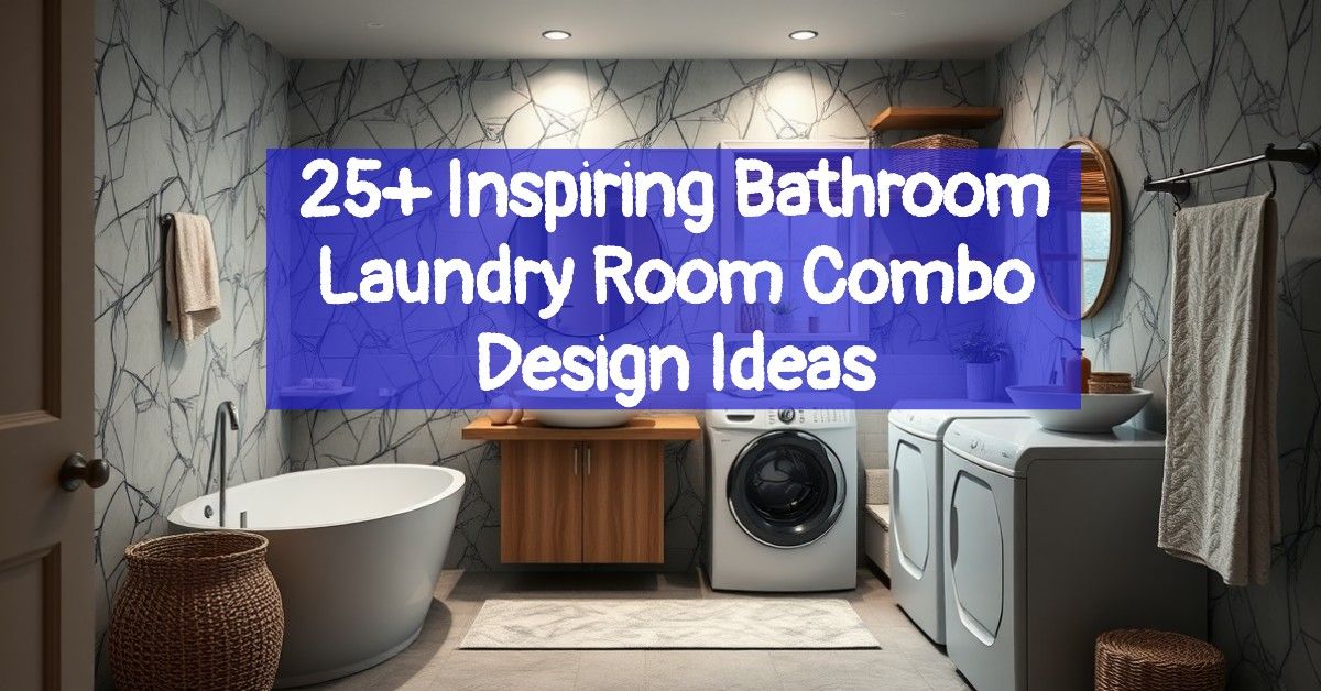 25+ Inspiring Bathroom Laundry Room Combo Design Ideas