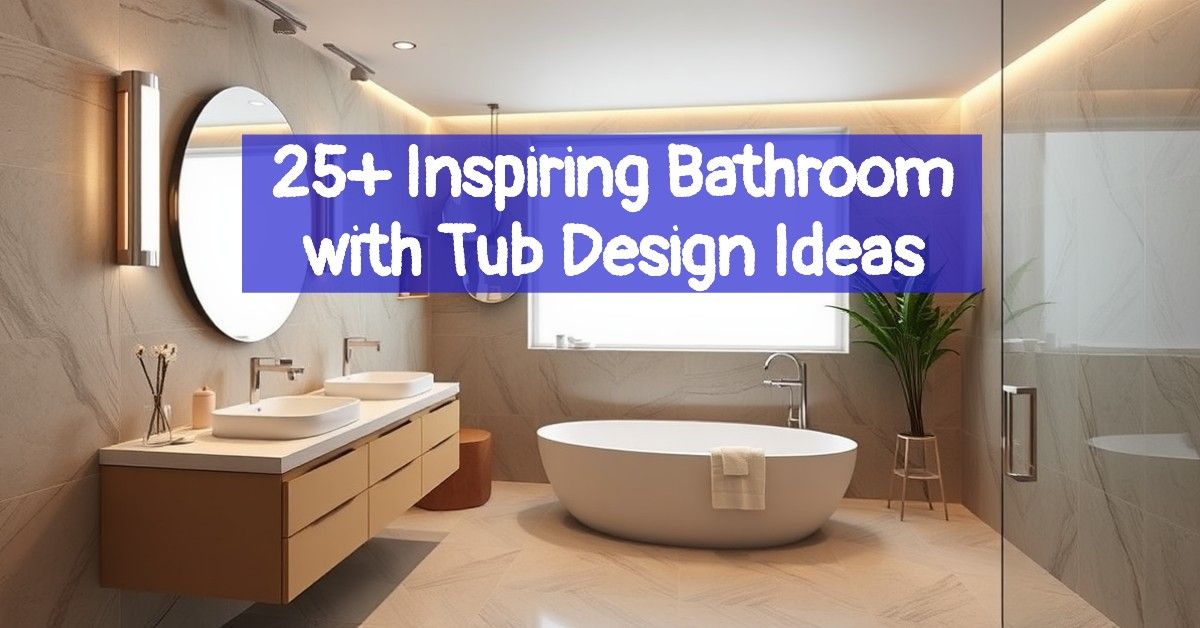 25+ Inspiring Bathroom with Tub Design Ideas