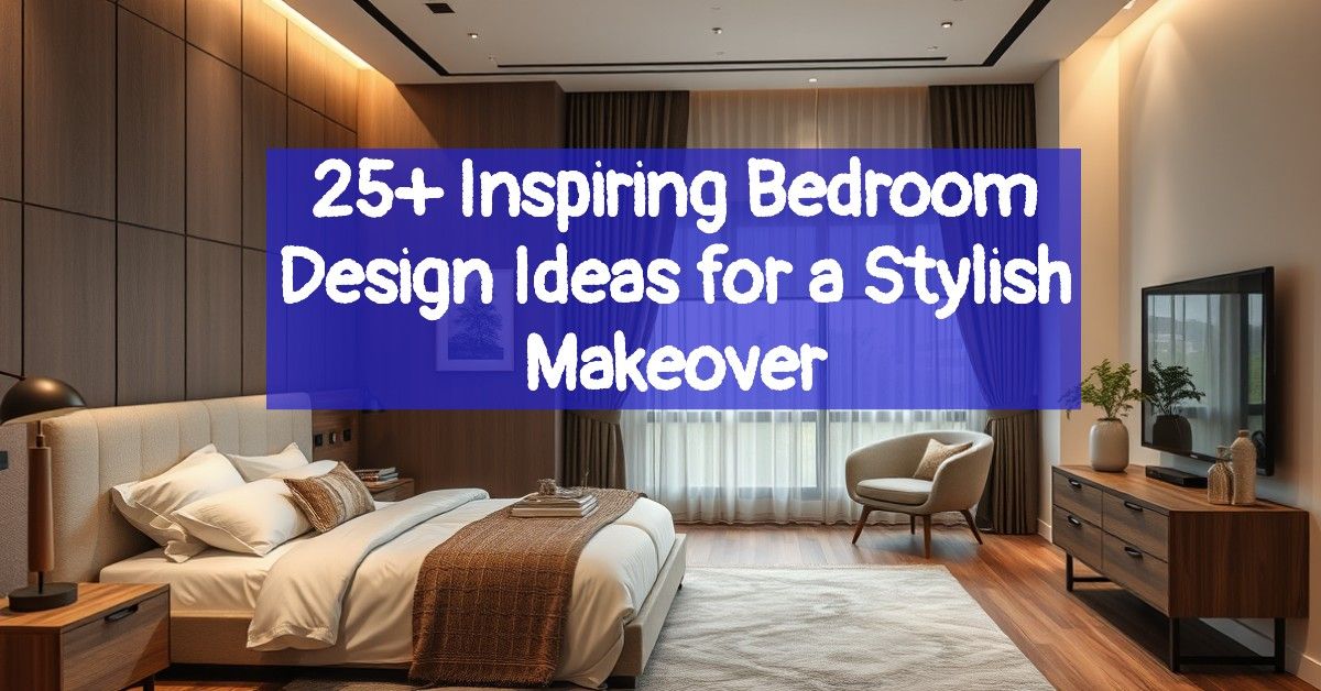 25+ Inspiring Bedroom Design Ideas for a Stylish Makeover