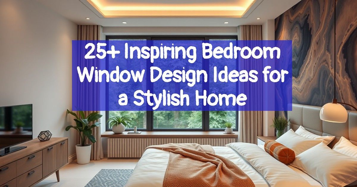 25+ Inspiring Bedroom Window Design Ideas for a Stylish Home