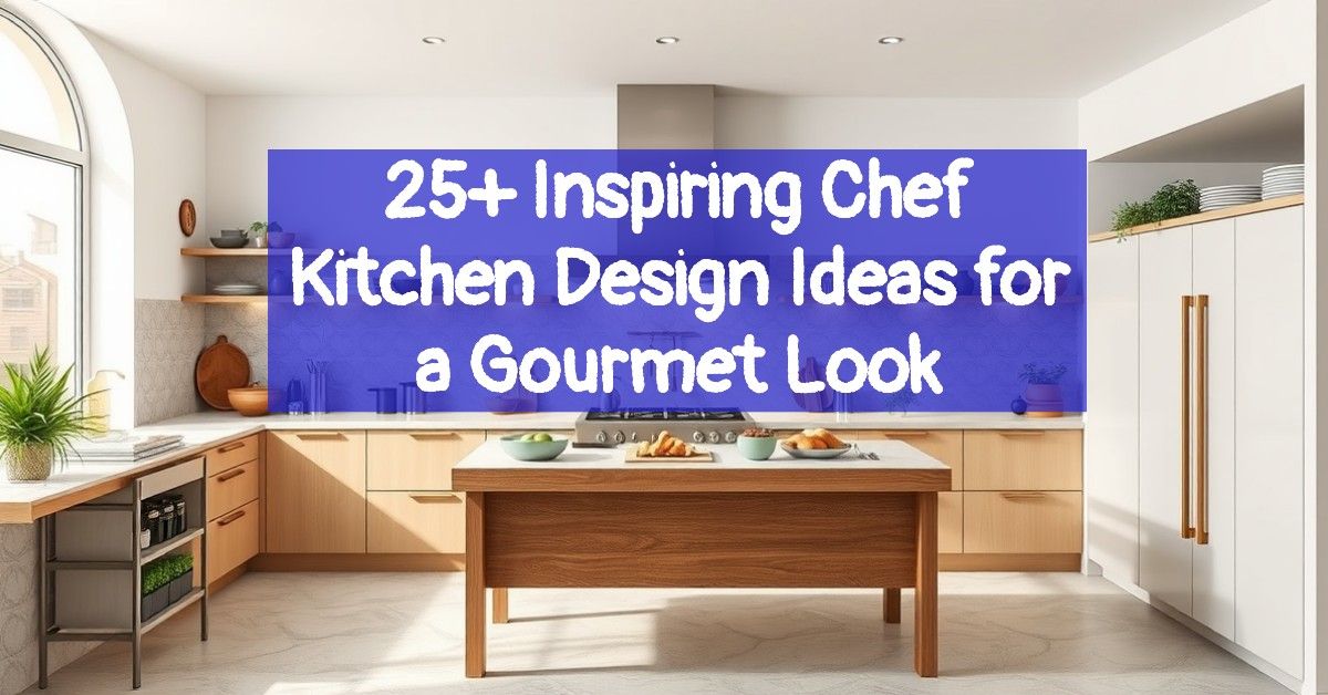 25+ Inspiring Chef Kitchen Design Ideas for a Gourmet Look