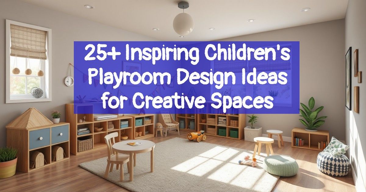 25+ Inspiring Children's Playroom Design Ideas for Creative Spaces