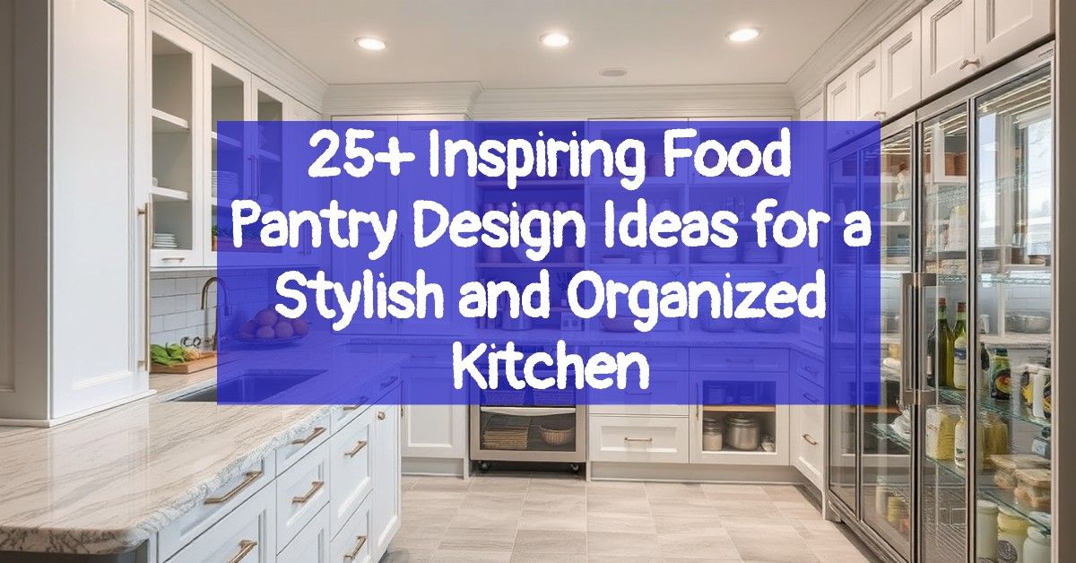 25+ Inspiring Food Pantry Design Ideas for a Stylish and Organized Kitchen