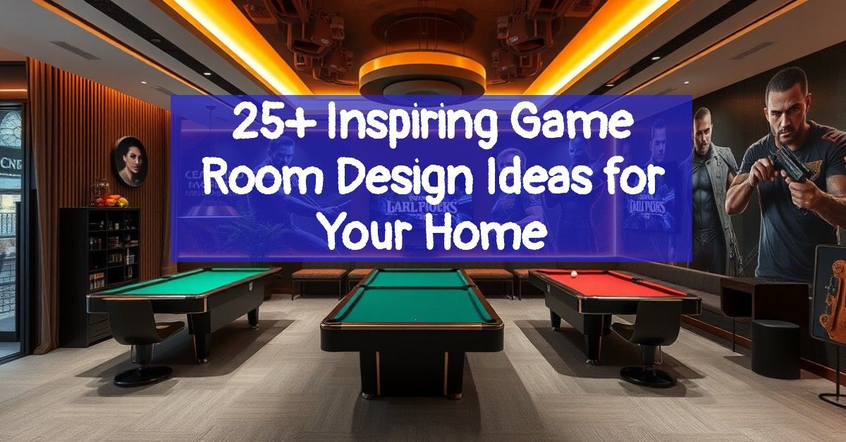 25+ Inspiring Game Room Design Ideas for Your Home