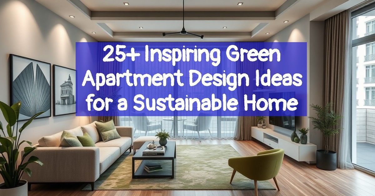 25+ Inspiring Green Apartment Design Ideas for a Sustainable Home