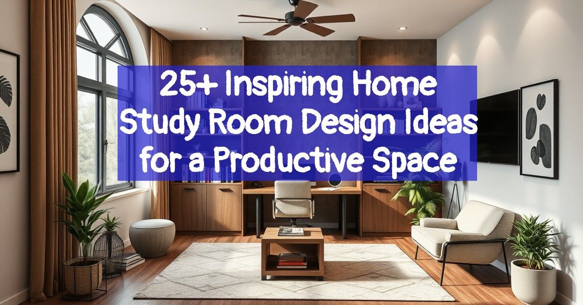 25+ Inspiring Home Study Room Design Ideas for a Productive Space