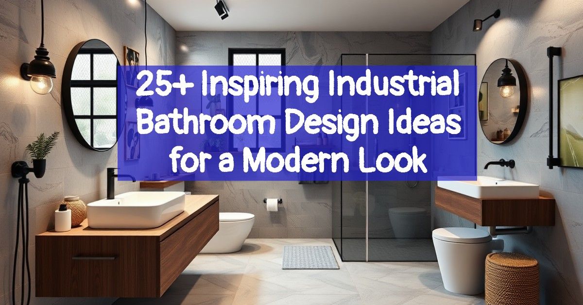 25+ Inspiring Industrial Bathroom Design Ideas for a Modern Look