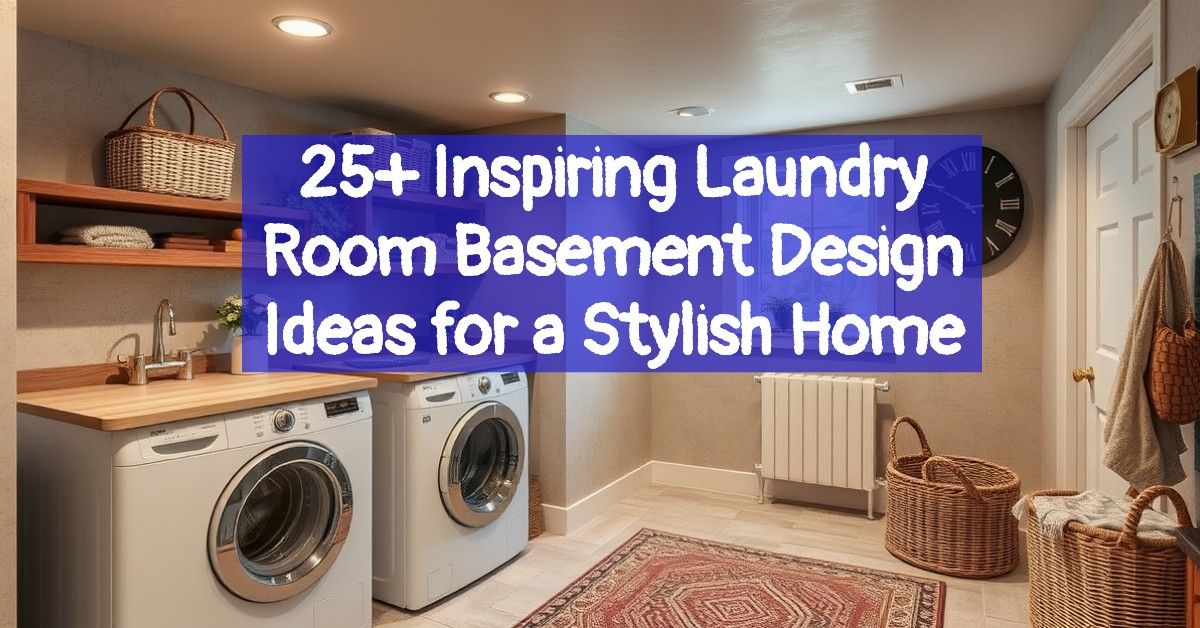 25+ Inspiring Laundry Room Basement Design Ideas for a Stylish Home