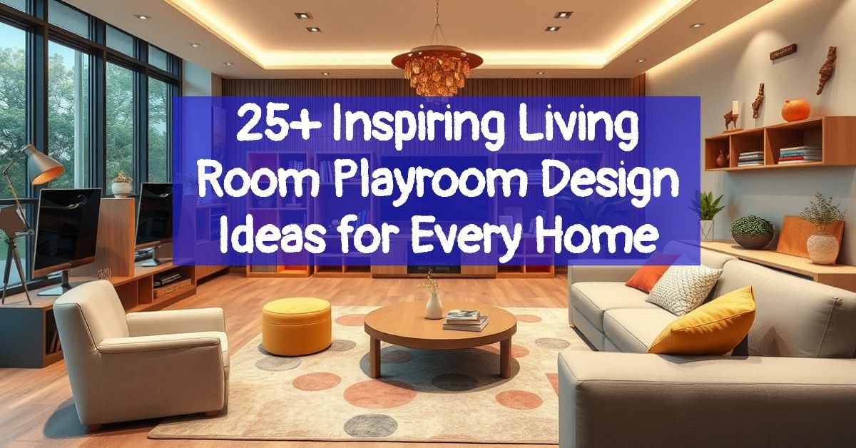 25+ Inspiring Living Room Playroom Design Ideas for Every Home