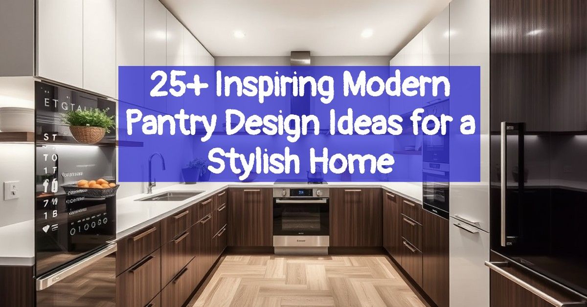 25+ Inspiring Modern Pantry Design Ideas for a Stylish Home