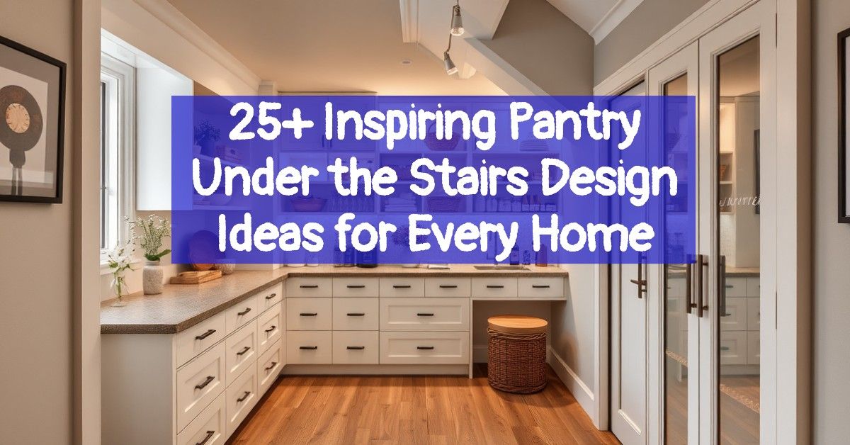 25+ Inspiring Pantry Under the Stairs Design Ideas for Every Home