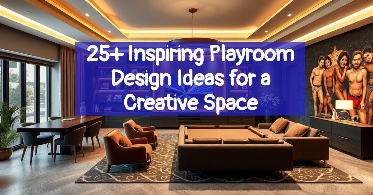 25+ Inspiring Playroom Design Ideas for a Creative Space