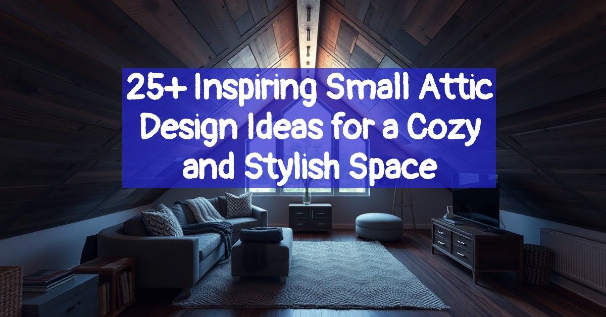 25+ Inspiring Small Attic Design Ideas for a Cozy and Stylish Space