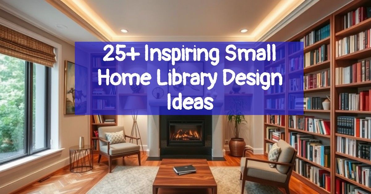 25+ Inspiring Small Home Library Design Ideas