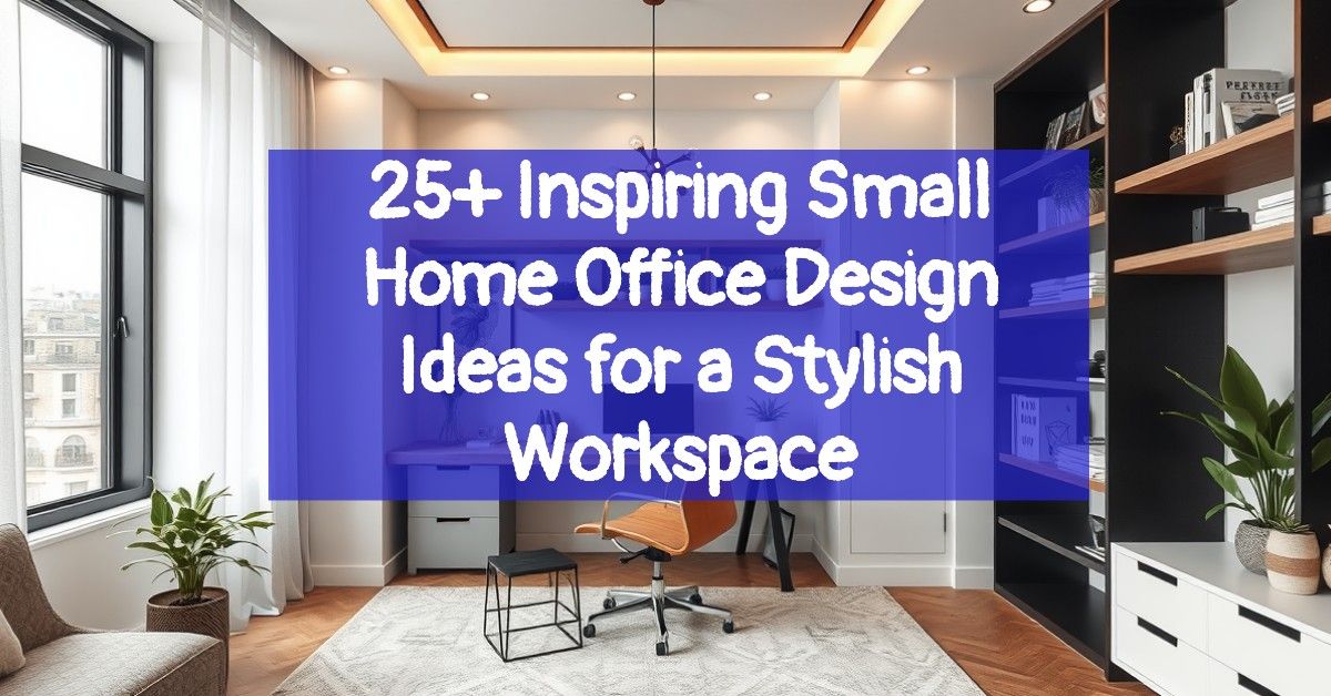 25+ Inspiring Small Home Office Design Ideas for a Stylish Workspace