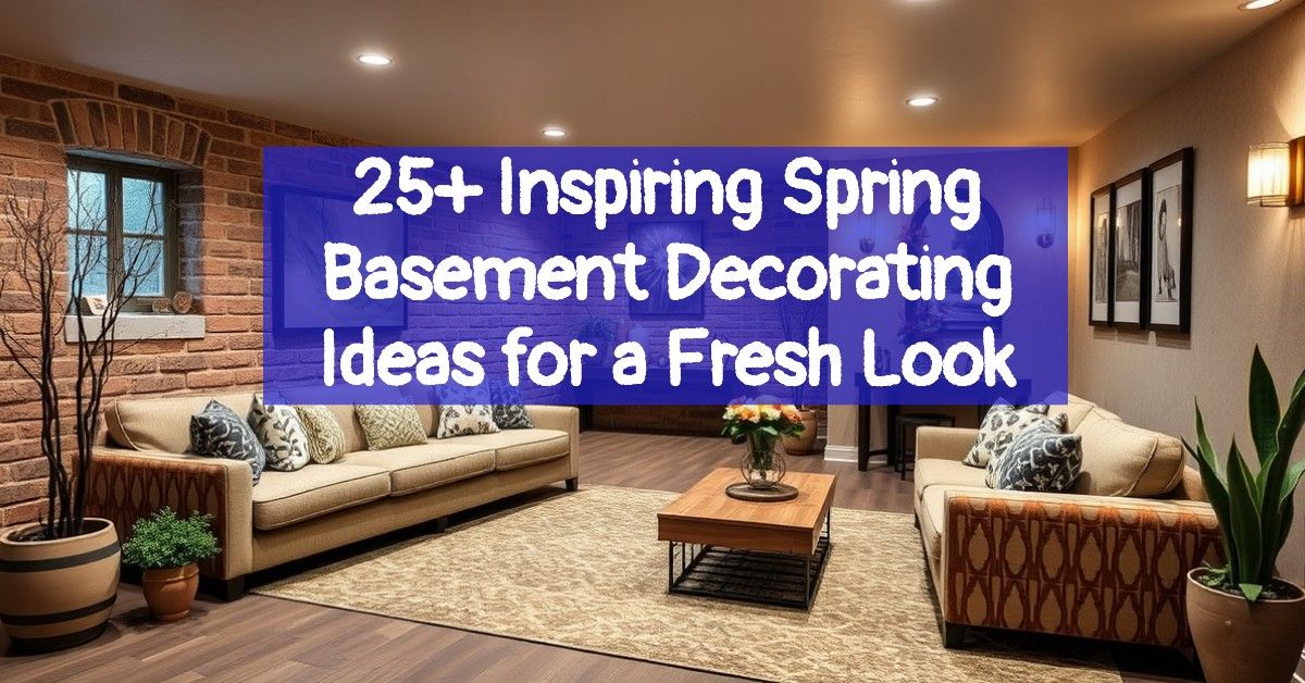 25+ Inspiring Spring Basement Decorating Ideas for a Fresh Look